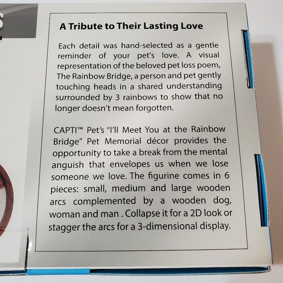 Capti Pets Rainbow Bridge Memorial - Picture 7 of 14